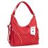 Geanta dama tip rucsac din piele naturala DiAmanti Faustina Rosie